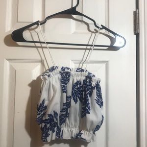 Floral print crop top